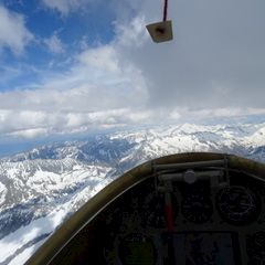 Flugwegposition um 13:18:27: Aufgenommen in der Nähe von Gemeinde St. Leonhard im Pitztal, 6481, Österreich in 2792 Meter